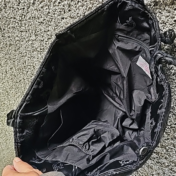 LILLI'S SHANGHAI Black Jacquard Bag - Picture 3 of 9